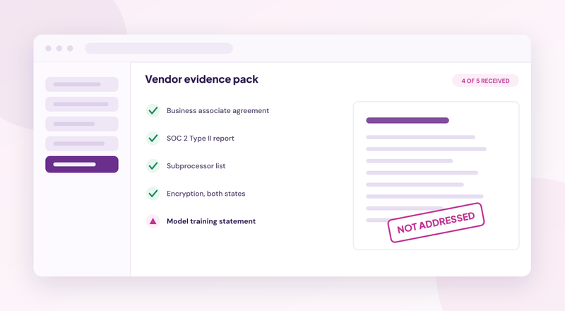 How to Vet a Healthcare AI Vendor: BAA, Trust Center and Audit Trail